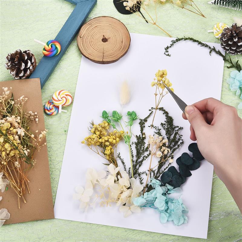 Candle Making Kit For Kids - ดอกไม้แห้งสติ๊กเกอร์ดอกไม้เรซินอีพ็อกซี่เรซิ่นยูวีเครื่องประดับงานประดิษฐ์ทำมือศิลปะวัสดุการตกแต่งบ้านงานเทศกาลปาร์ตี้