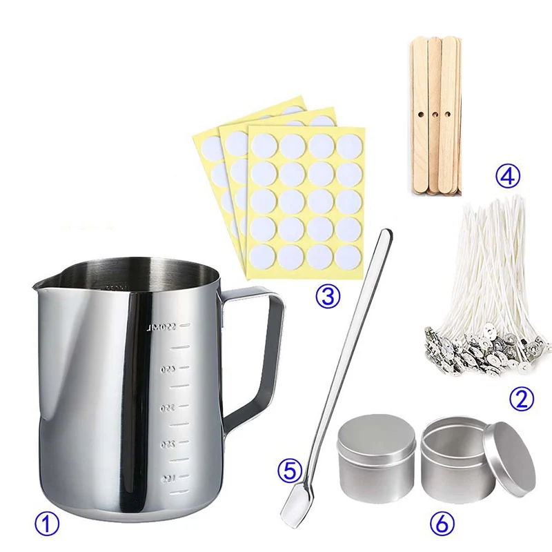 Candle Making Kit For Kids - ชุดอุปกรณ์ทำเทียน DIY เครื่องมือหลอมขี้ผึ้งเทียน ขวดอโรมาเธอราพีทำมือ แม่พิมพ์ ไส้เทียน