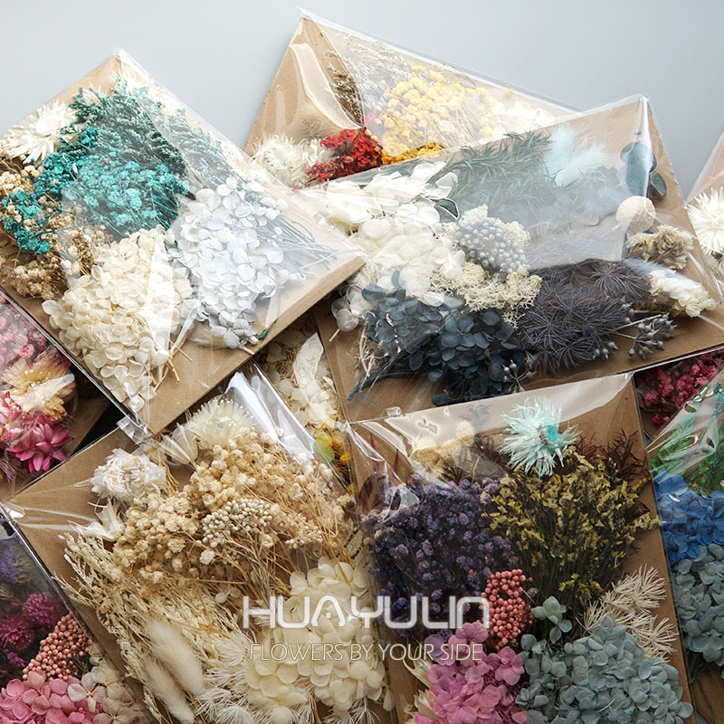 Candle Making Uk - 1 แพ็คพืชประดิษฐ์แห้งดอกไม้จริงวัสดุที่เก็บรักษาไว้อีพ็อกซี่เรซิ่นเทียน DIY ดอกไม้วัสดุไฮเดรนเยียชุดดอกไม้