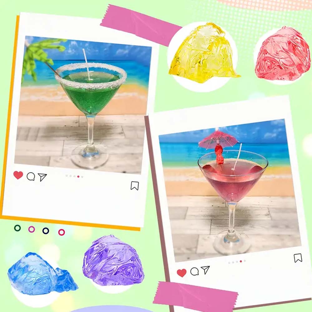 200g สีเหลืองเจลใส Jelly Wax ส - Candle Making Wicks บทวิจารณ์และราคา