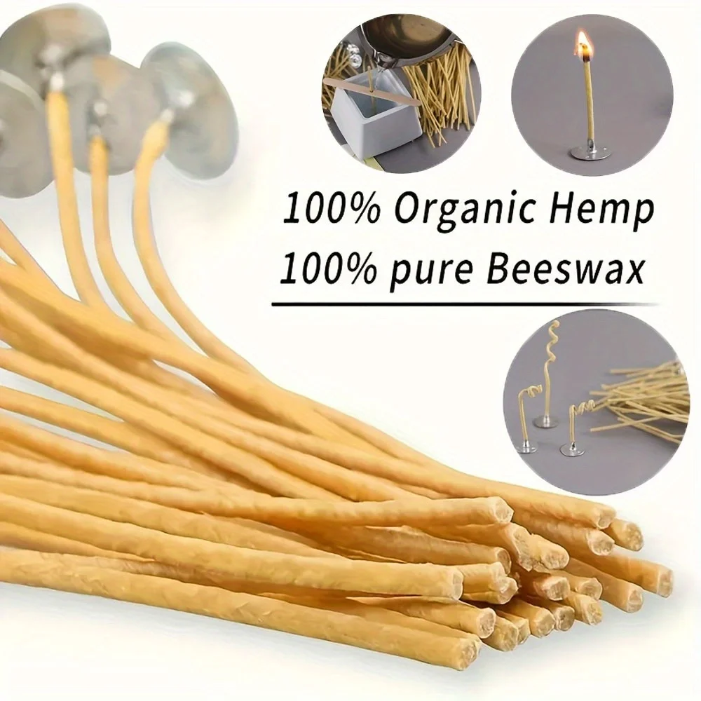 เทียน 50 PCS 8 นิ้วกัญชาเทียน  - Candle Making Wicks บทวิจารณ์และราคา