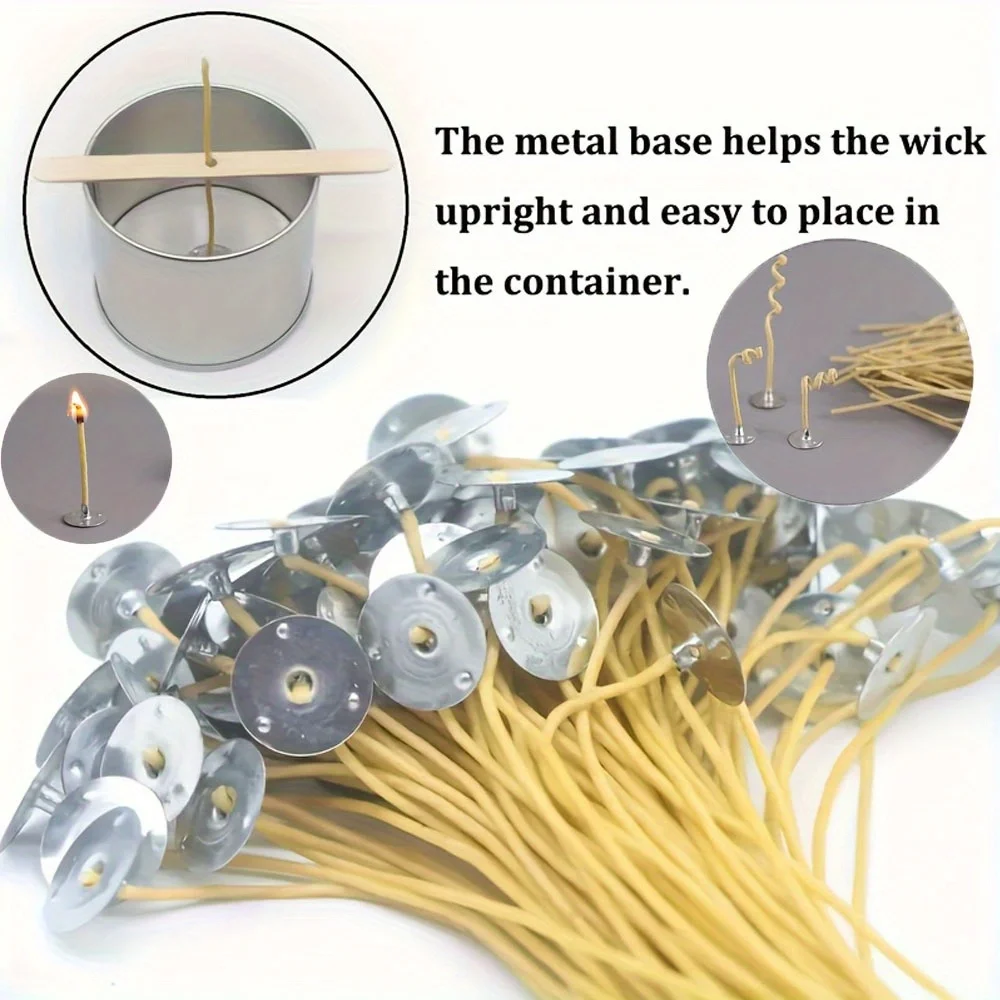 เทียน 50 PCS 8 นิ้วกัญชาเทียน  - Candle Making Wicks บทวิจารณ์และราคา