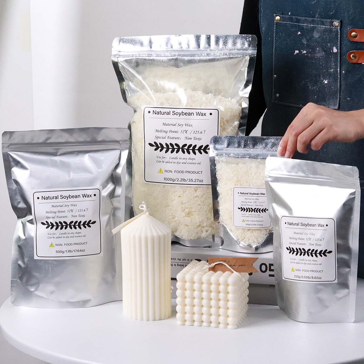 100/250/500/1000g ขี้ผึ้งถั่วเ - Candle Making Scents บทวิจารณ์และราคา