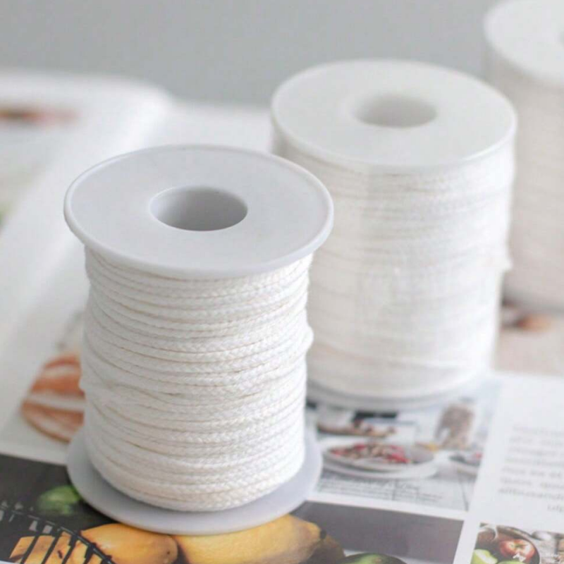 ไส้เทียนฝ้าย 1 ม้วน + แท็บยึดไ - Candle Making Wicks บทวิจารณ์และราคา
