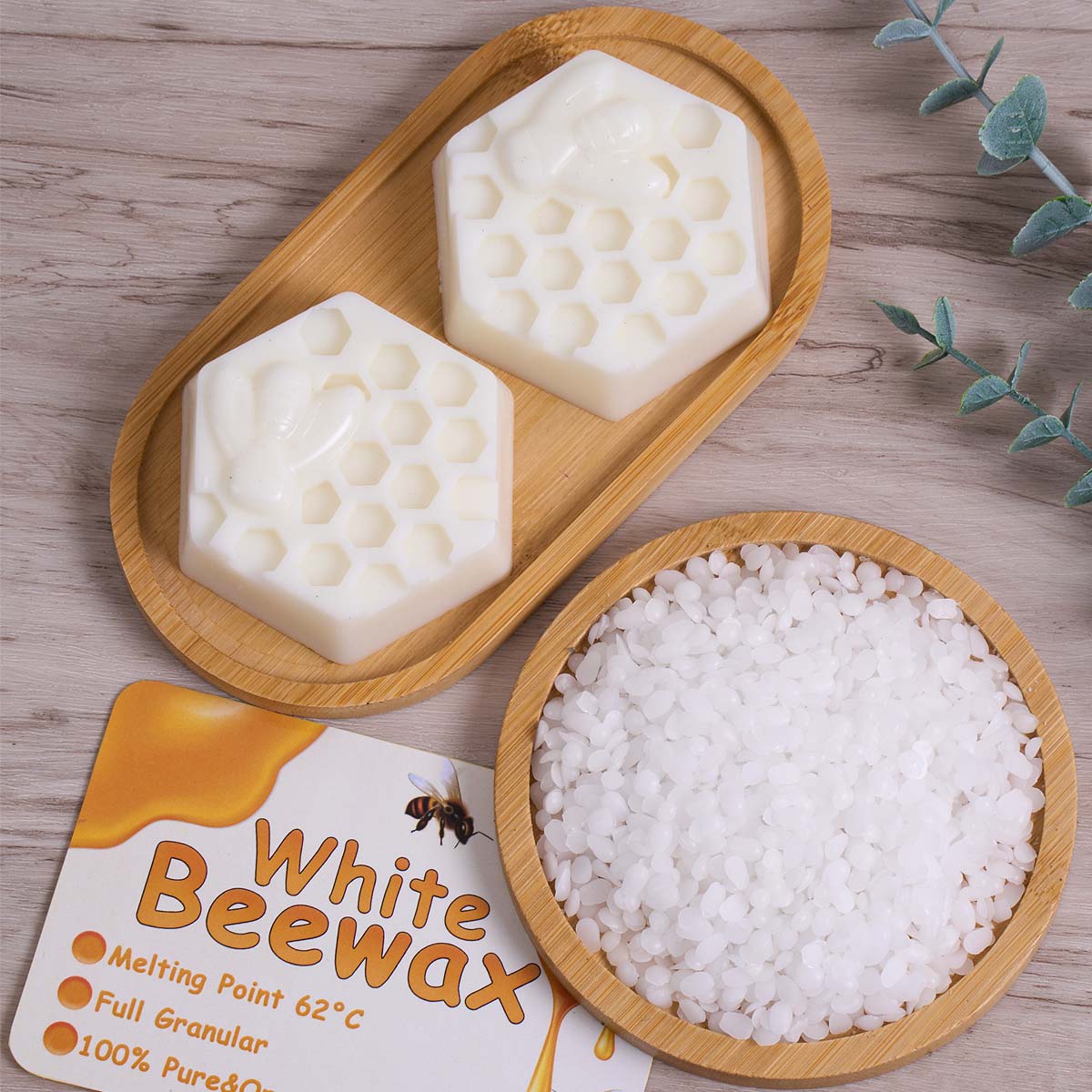 ขี้ผึ้งสีขาวธรรมชาติบริสุทธิ์เ - Candle Making Wicks บทวิจารณ์และราคา