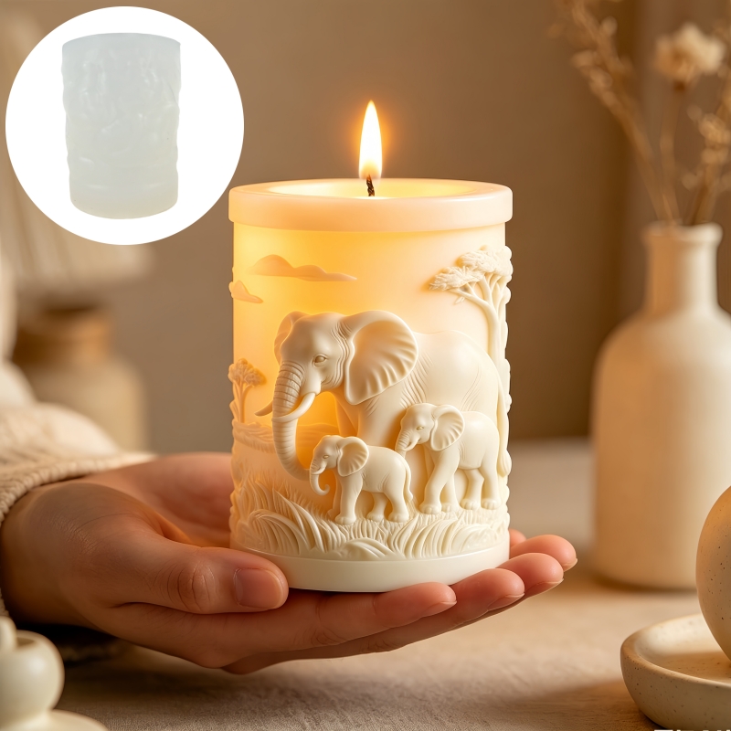 แม่พิมพ์ซิลิโคนรูปทรงกระบอกลาย - Candle Making Kit For Kids บทวิจารณ์และราคา