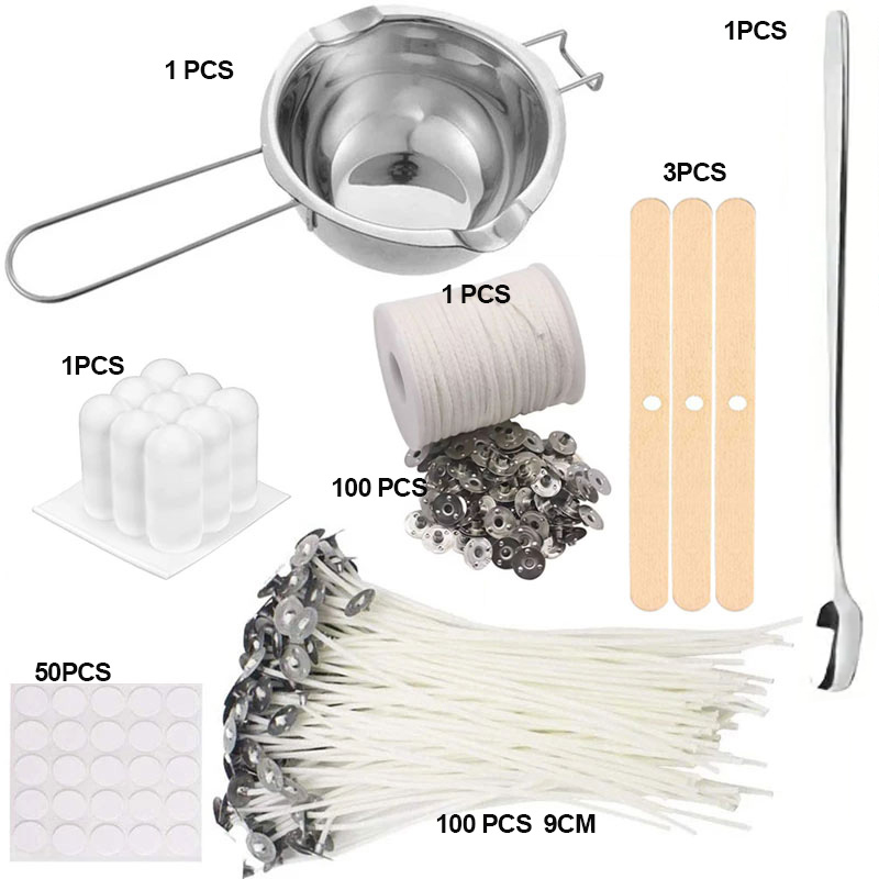 1 ชุดเทียนทําชุดเทหม้อเทียนทํา - Candle Making Kit For Kids บทวิจารณ์และราคา