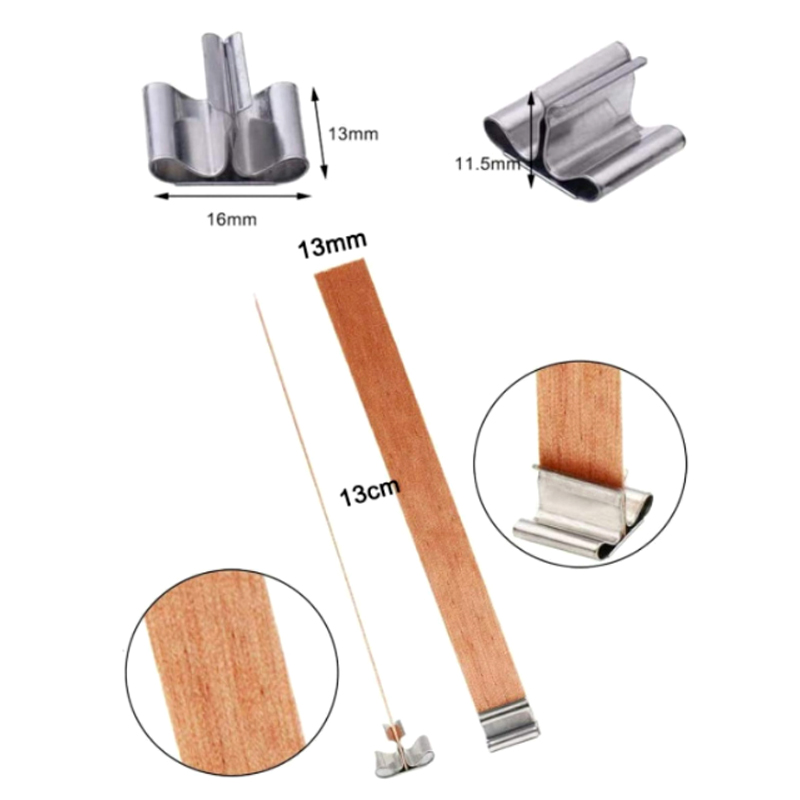 30pcs เทียนไม้เทียนทําชุด Wick - Candle Making Wicks บทวิจารณ์และราคา