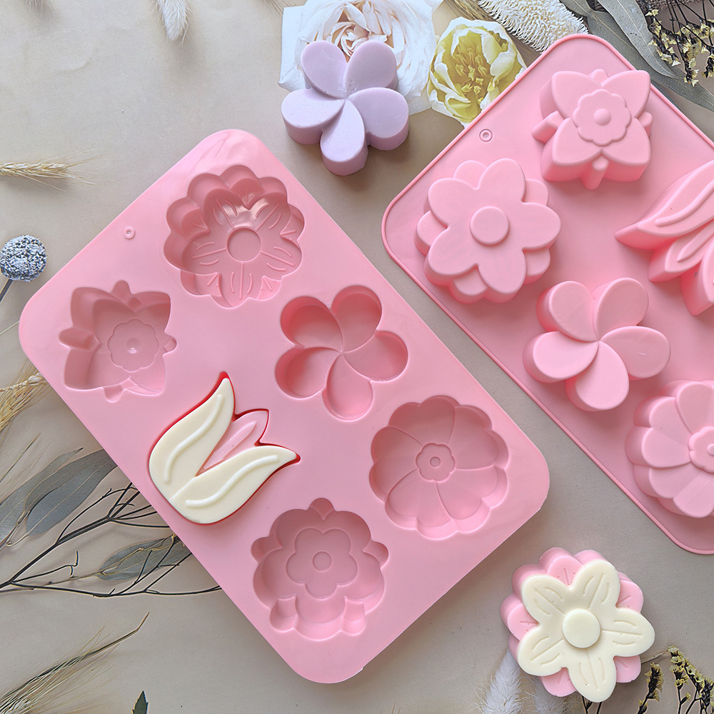 แม่พิมพ์ซิลิโคนรูปดอกไม้ แม่พิ - Candle Making Equipment บทวิจารณ์และราคา