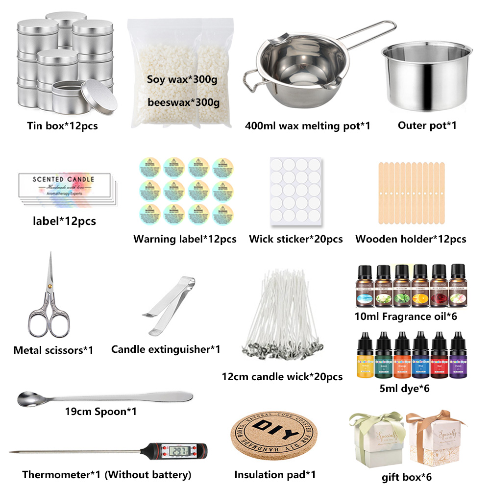 เทียนทําชุดเทหม้อ Wicks สติกเก - Candle Making Kit For Kids บทวิจารณ์และราคา