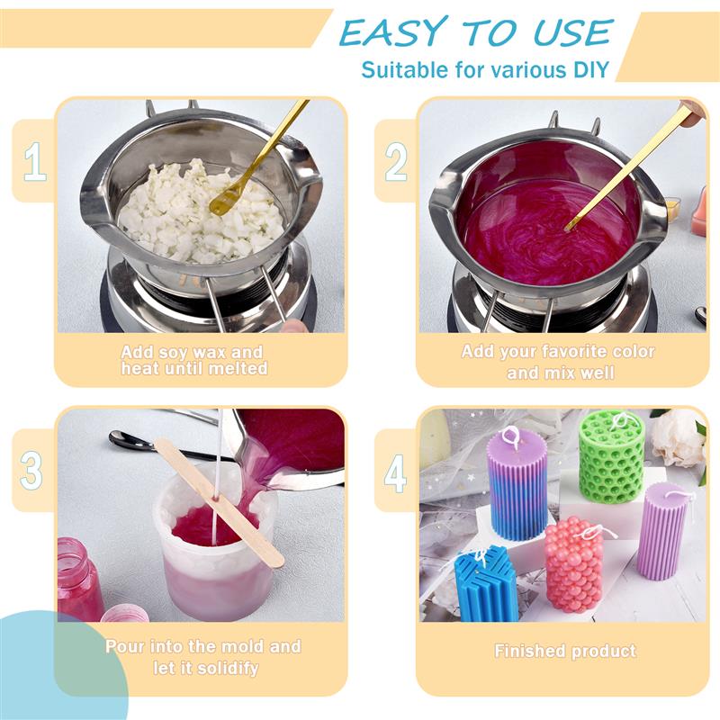 100/500g/1kg ขี้ผึ้งถั่วเหลือง - Candle Making Uk บทวิจารณ์และราคา